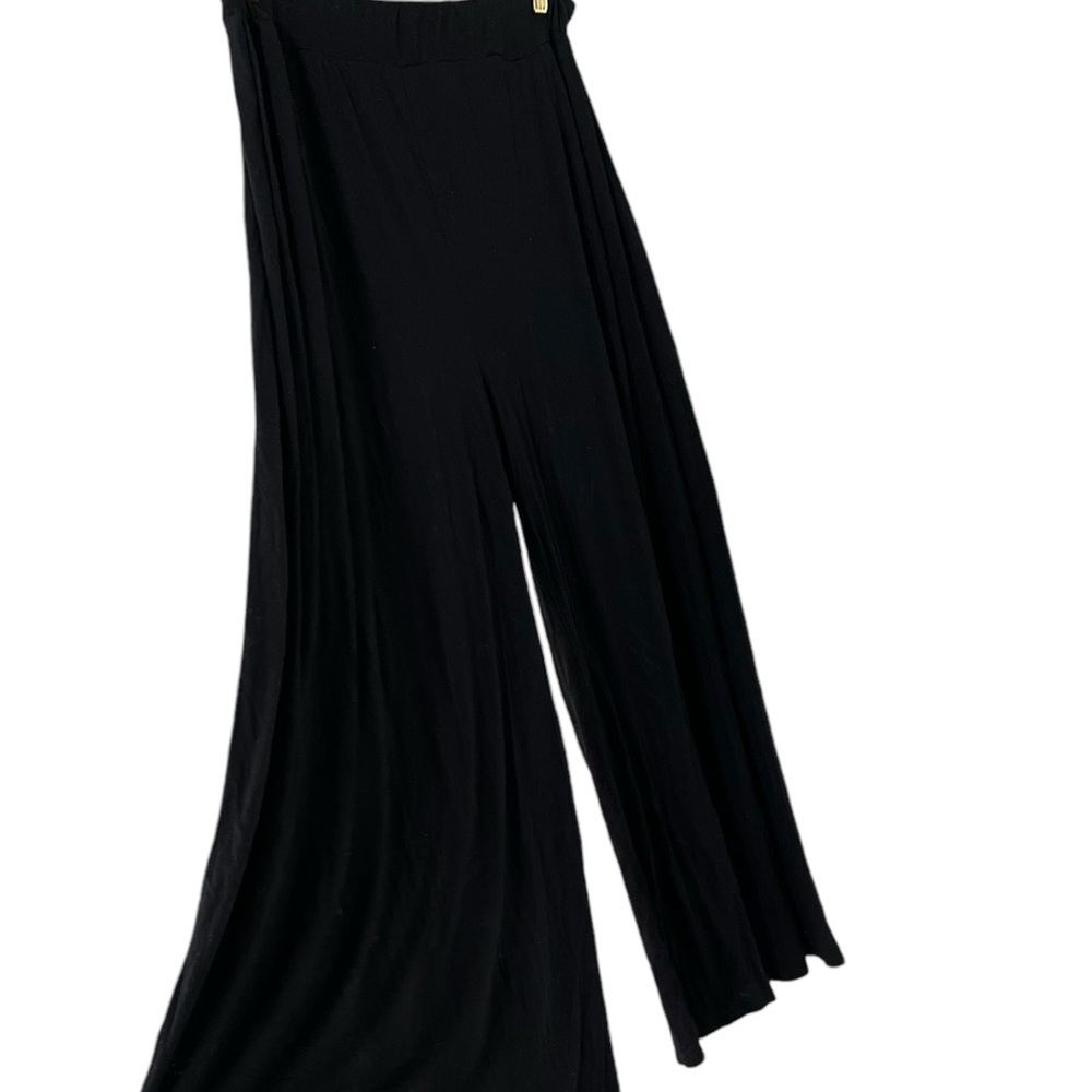 FREE PEOPLE FP Beach Alia Wide Leg Black High Waisted Pants - Picture 3 of 10